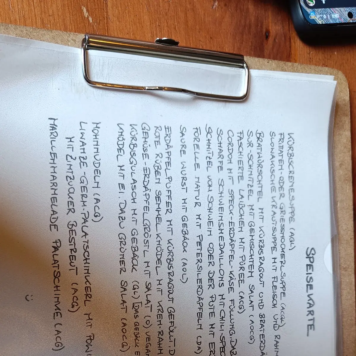 Speisekarte photo 8