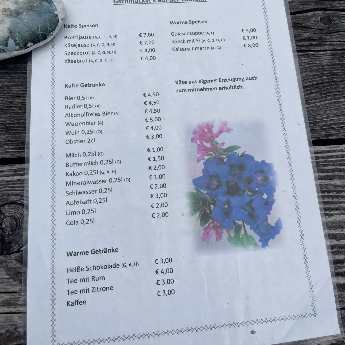 Speisekarte photo 1