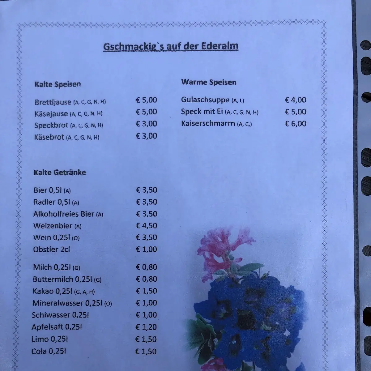 Speisekarte photo 3