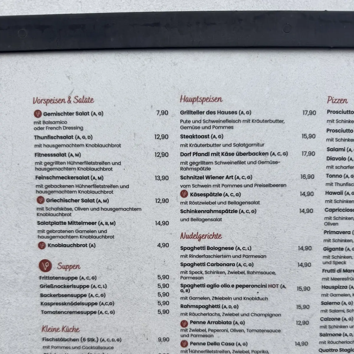 Speisekarte photo 2