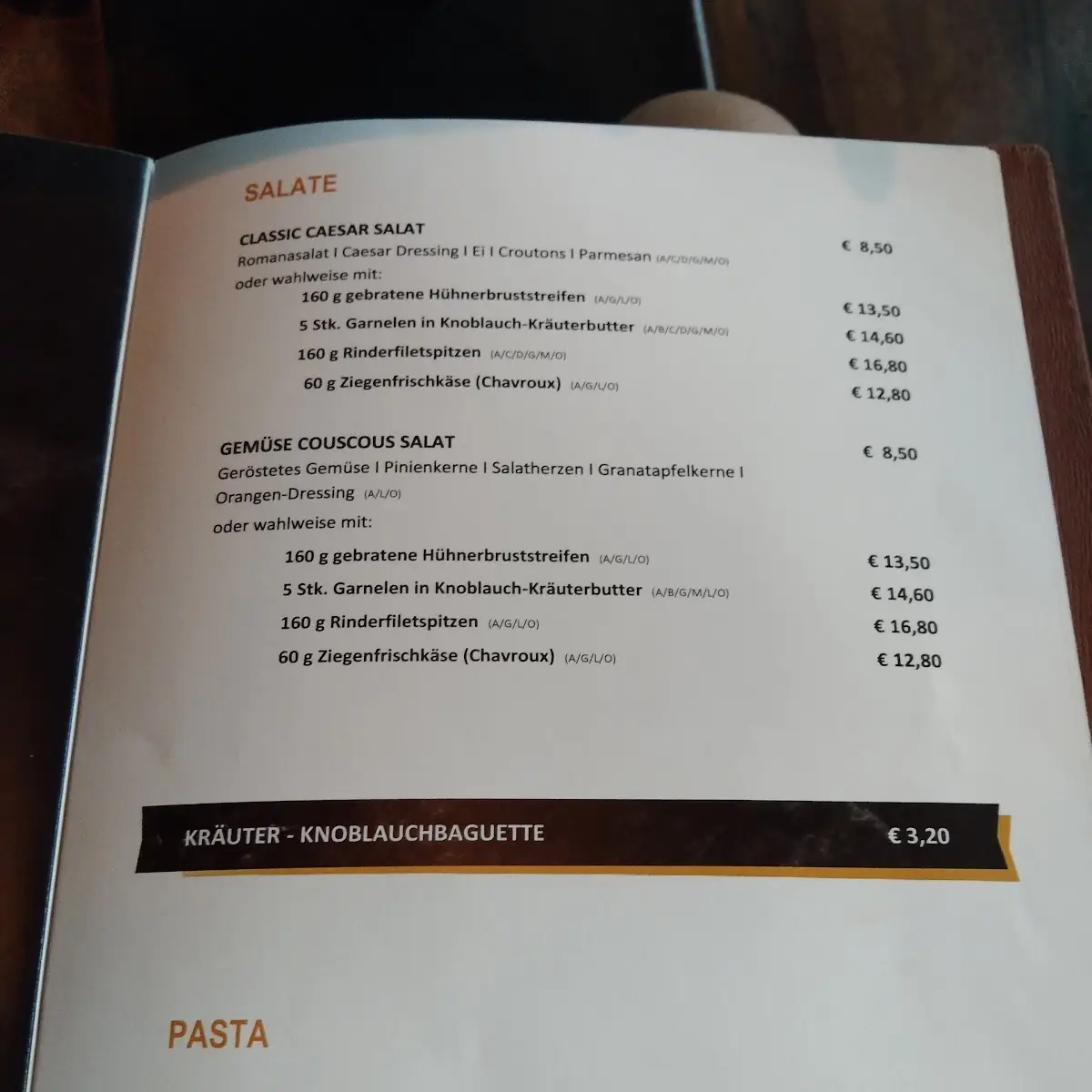 Speisekarte photo 4