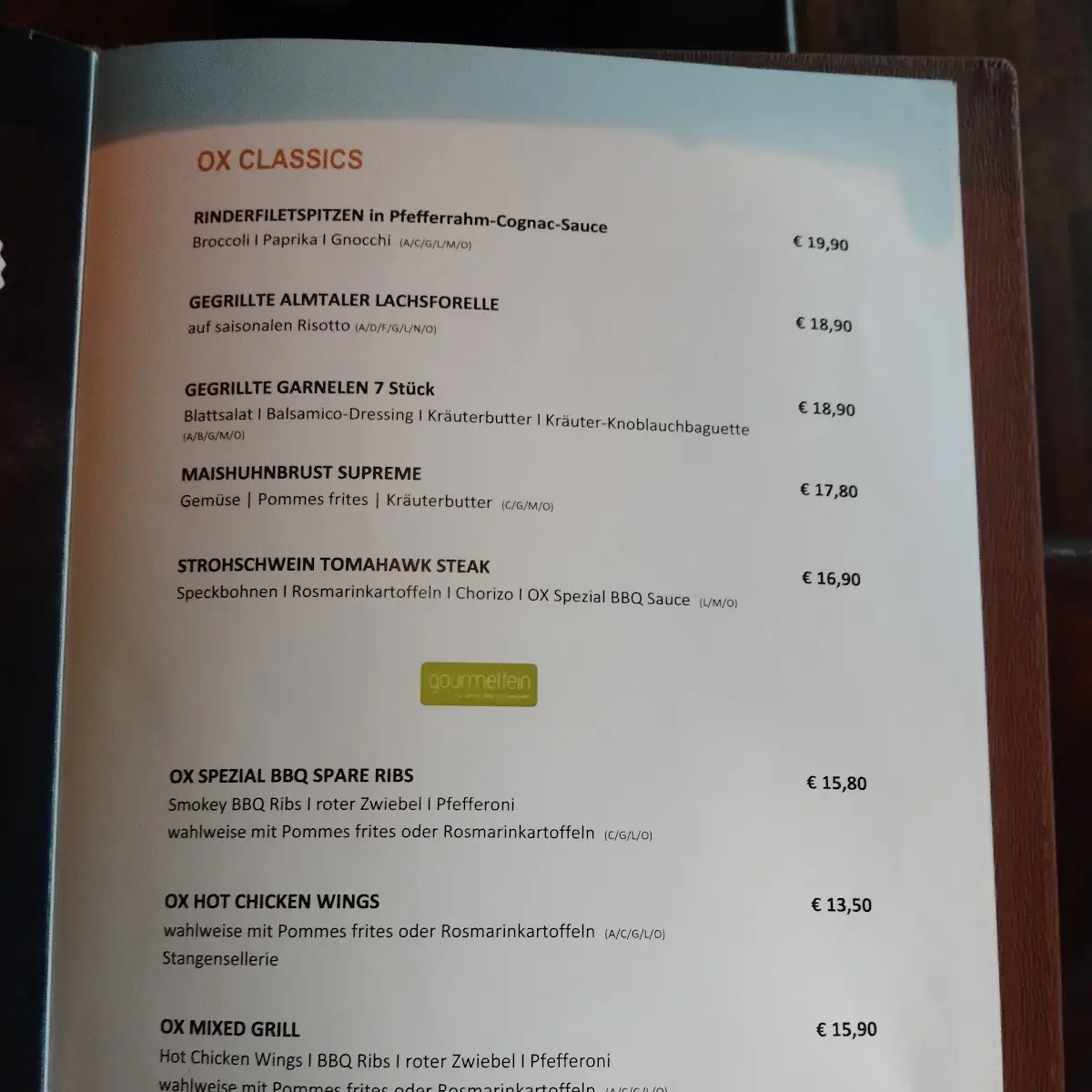 Speisekarte photo 7