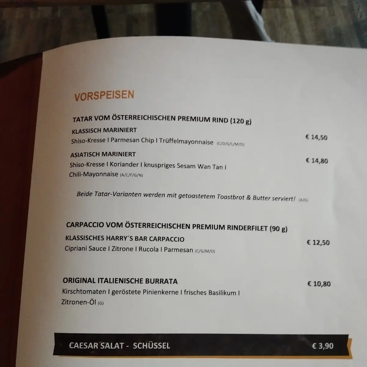 Speisekarte photo 8