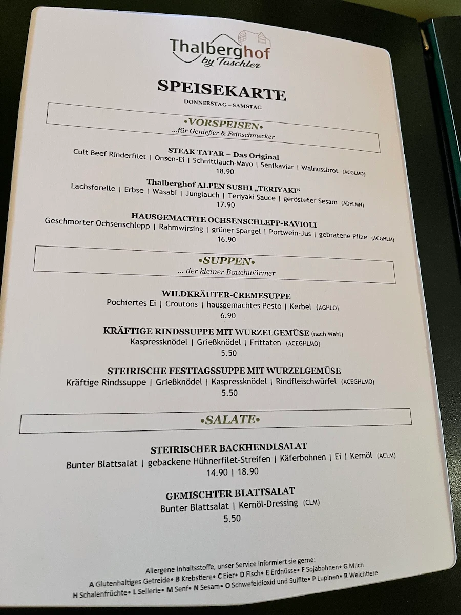 Speisekarte photo 2