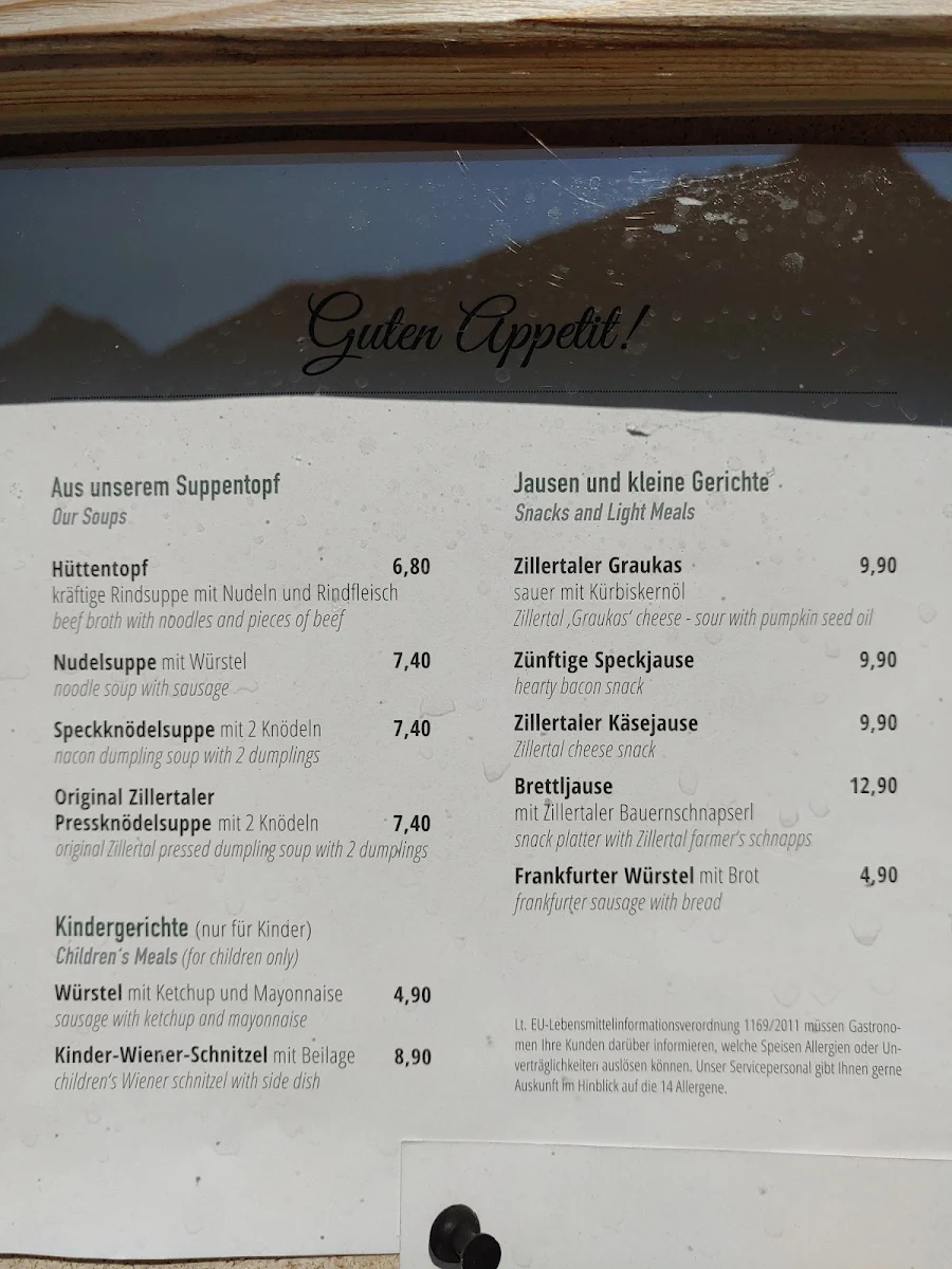 Speisekarte photo 1