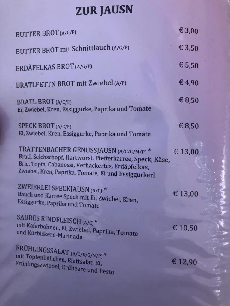 Speisekarte photo 1