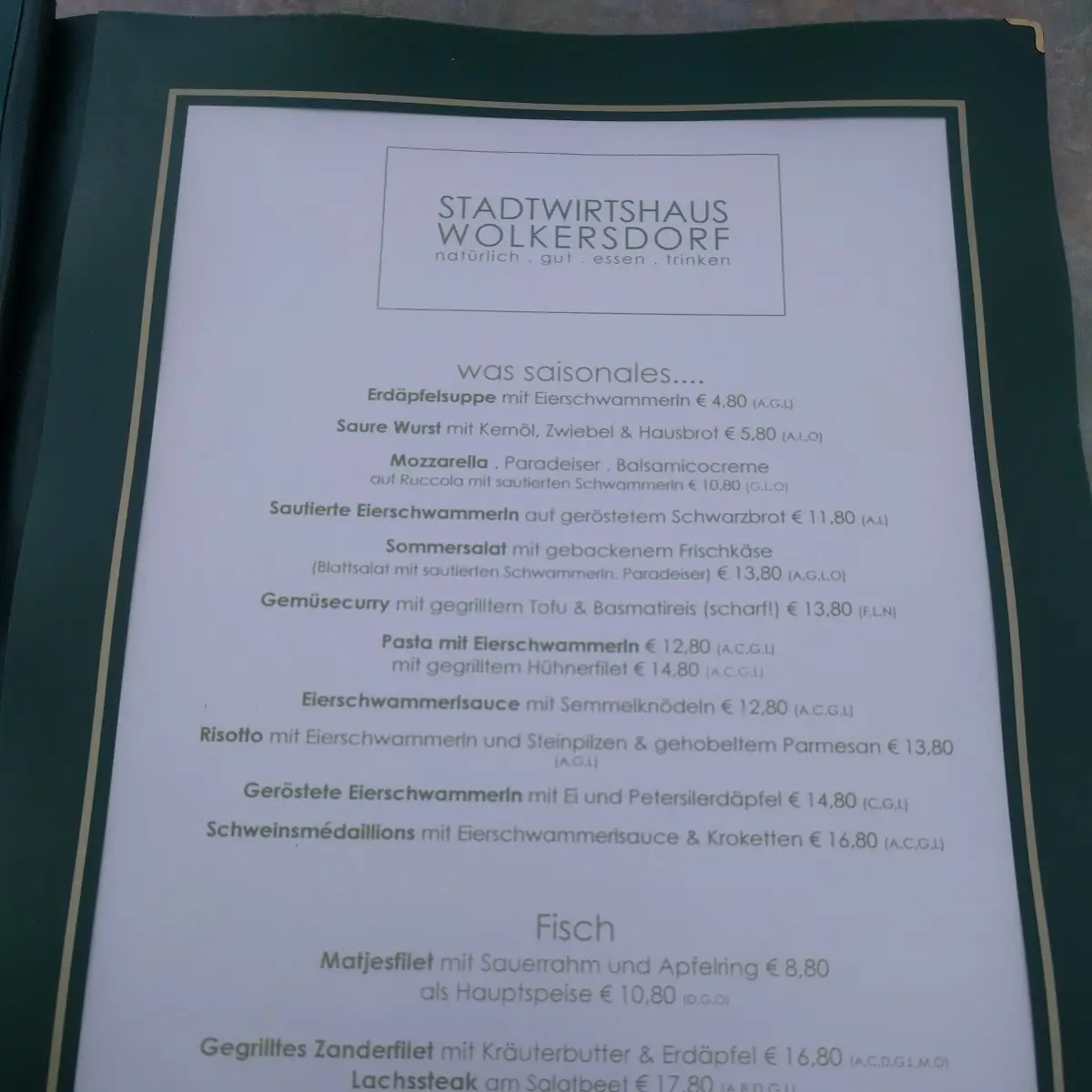 Speisekarte photo 3