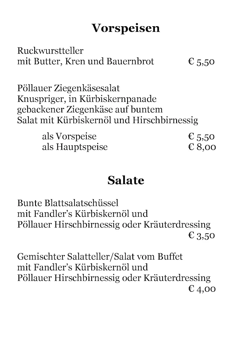 Speisekarte photo 5