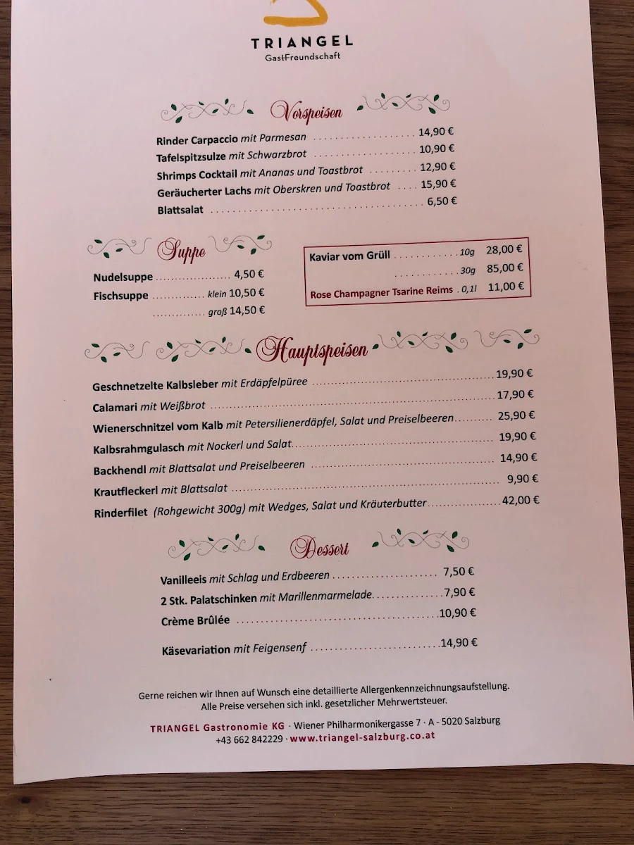 Speisekarte photo 3