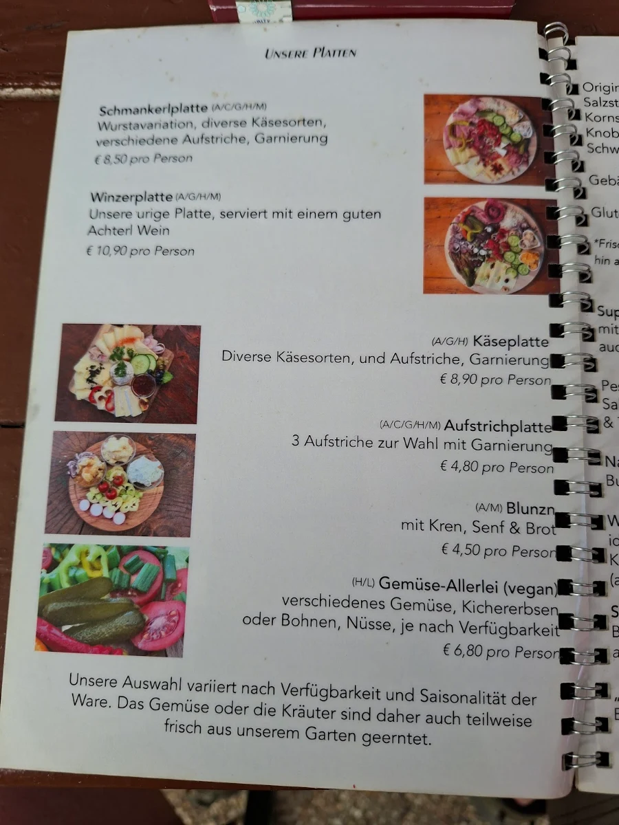 Speisekarte photo 2