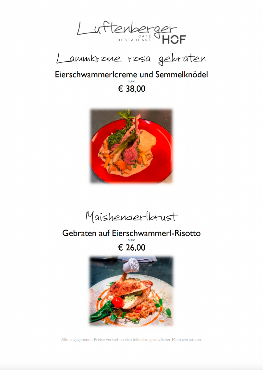 Speisekarte photo 1