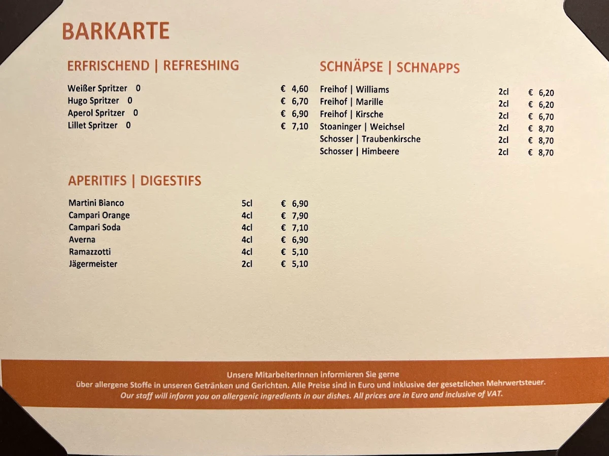Speisekarte photo 4