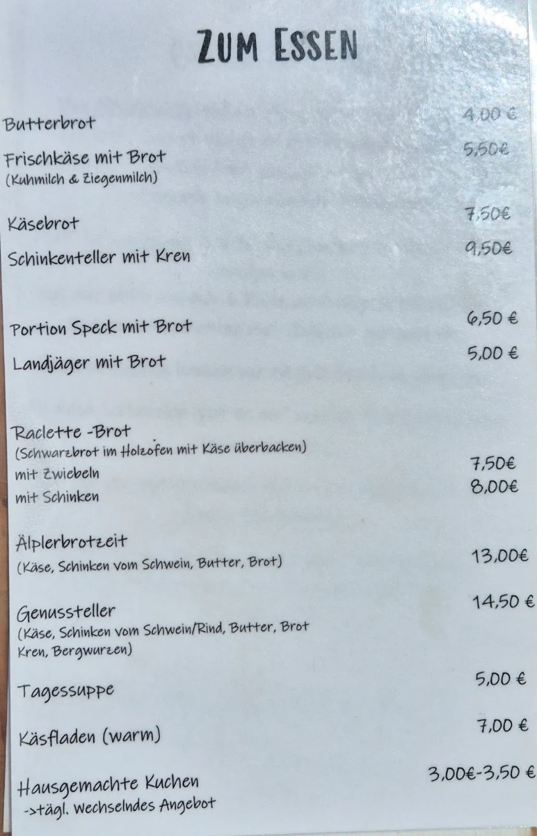 Speisekarte photo 2