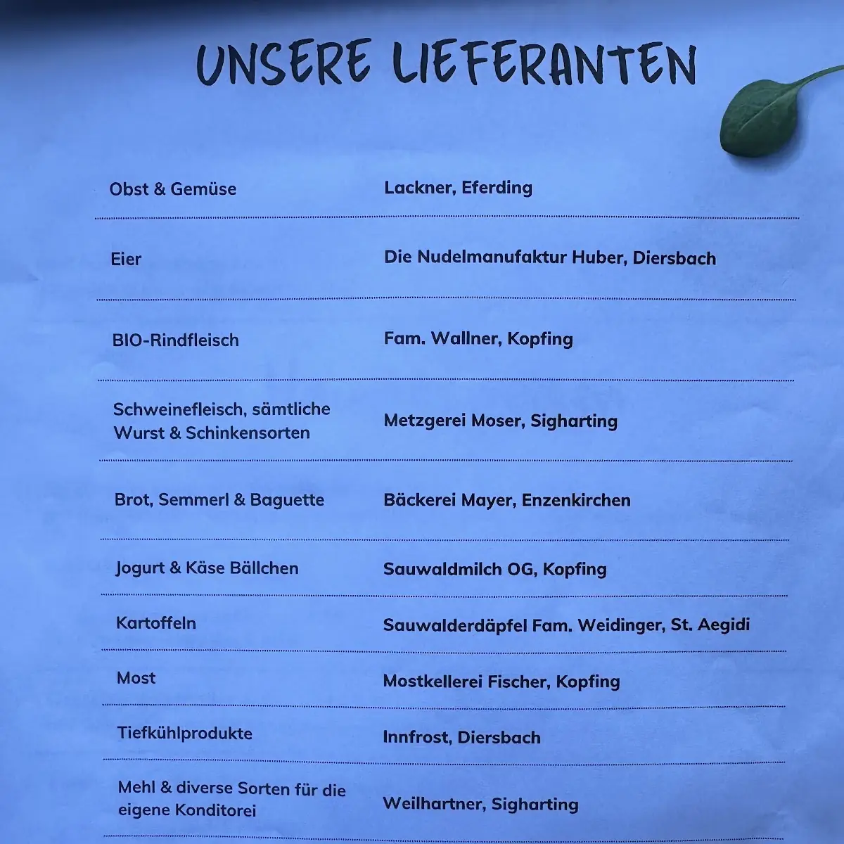 Speisekarte photo 2