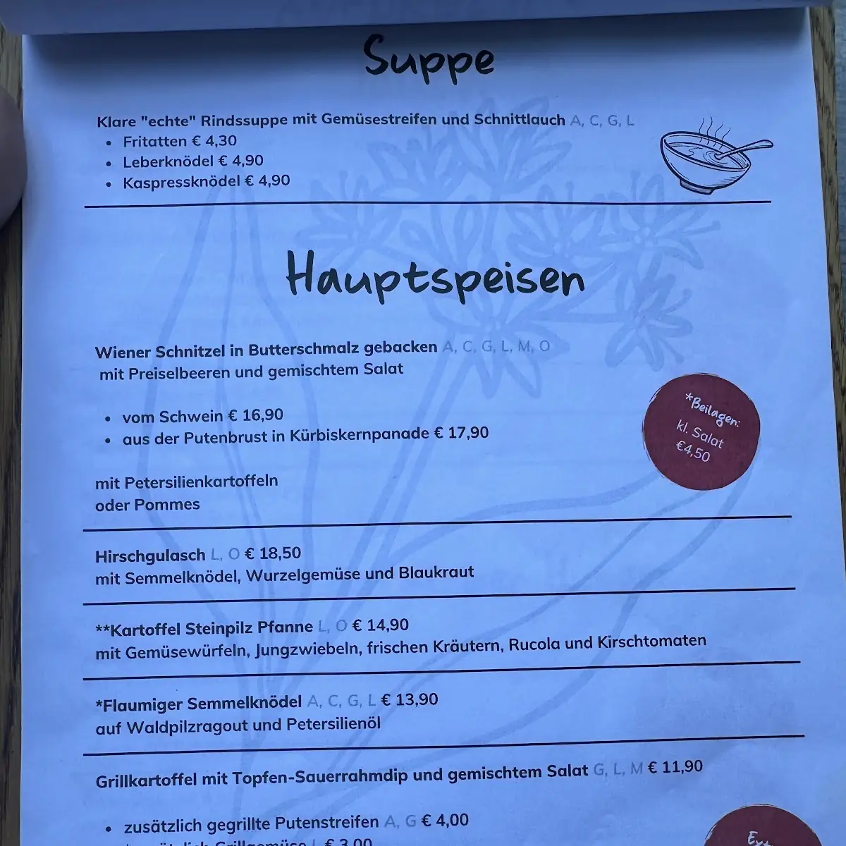 Speisekarte photo 6