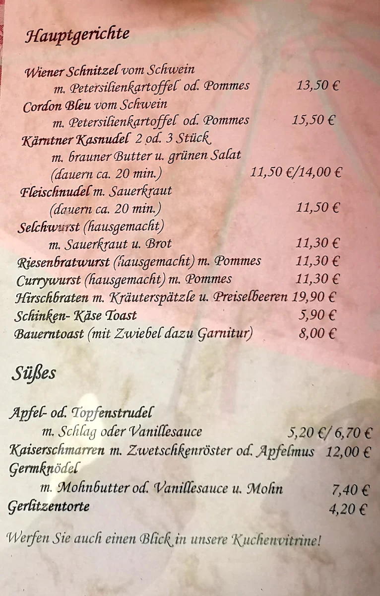 Speisekarte photo 1