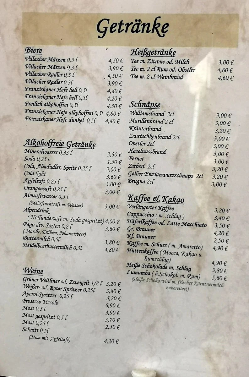 Speisekarte photo 2