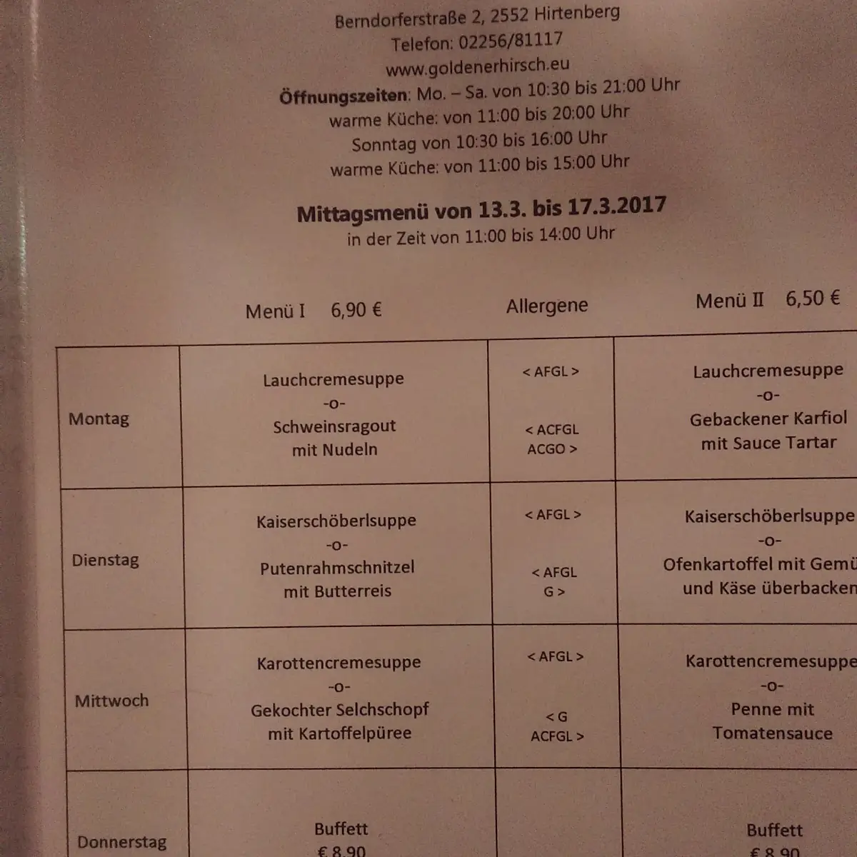Speisekarte photo 3