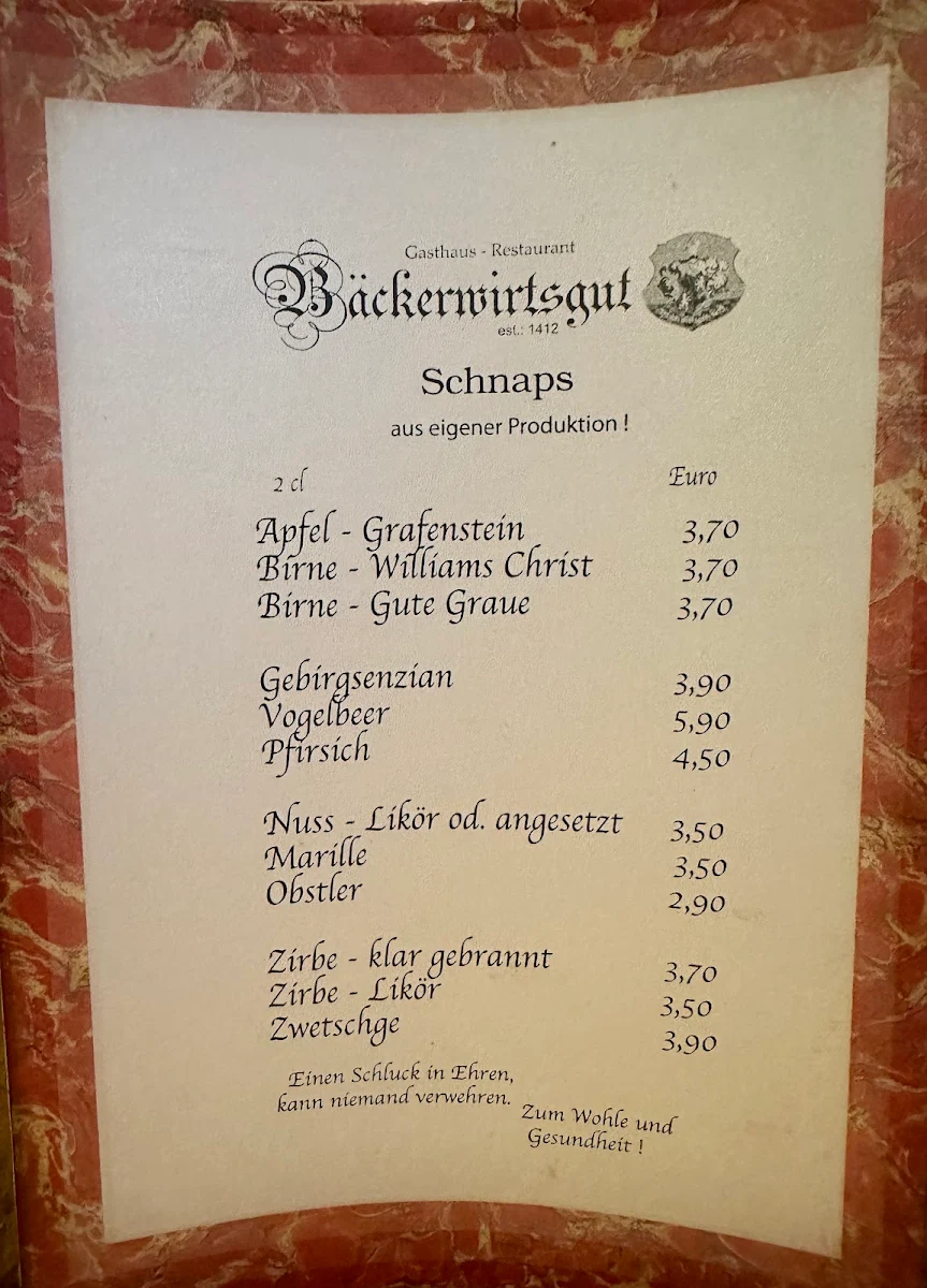 Speisekarte photo 1