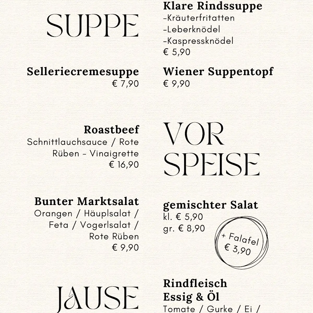 Speisekarte photo 1