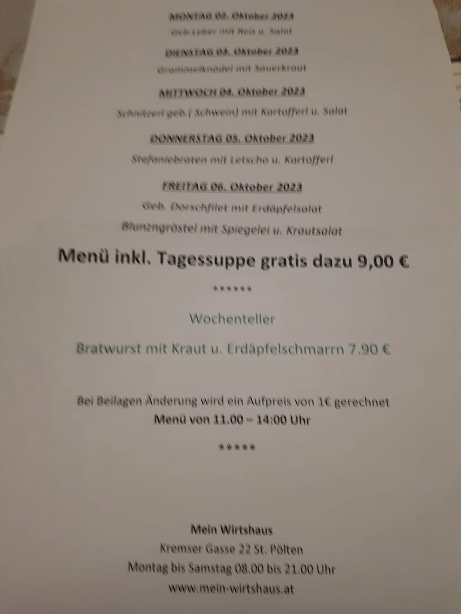 Speisekarte photo 2