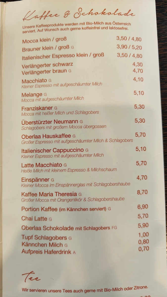 Speisekarte photo 3