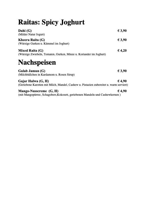 Speisekarte photo 7