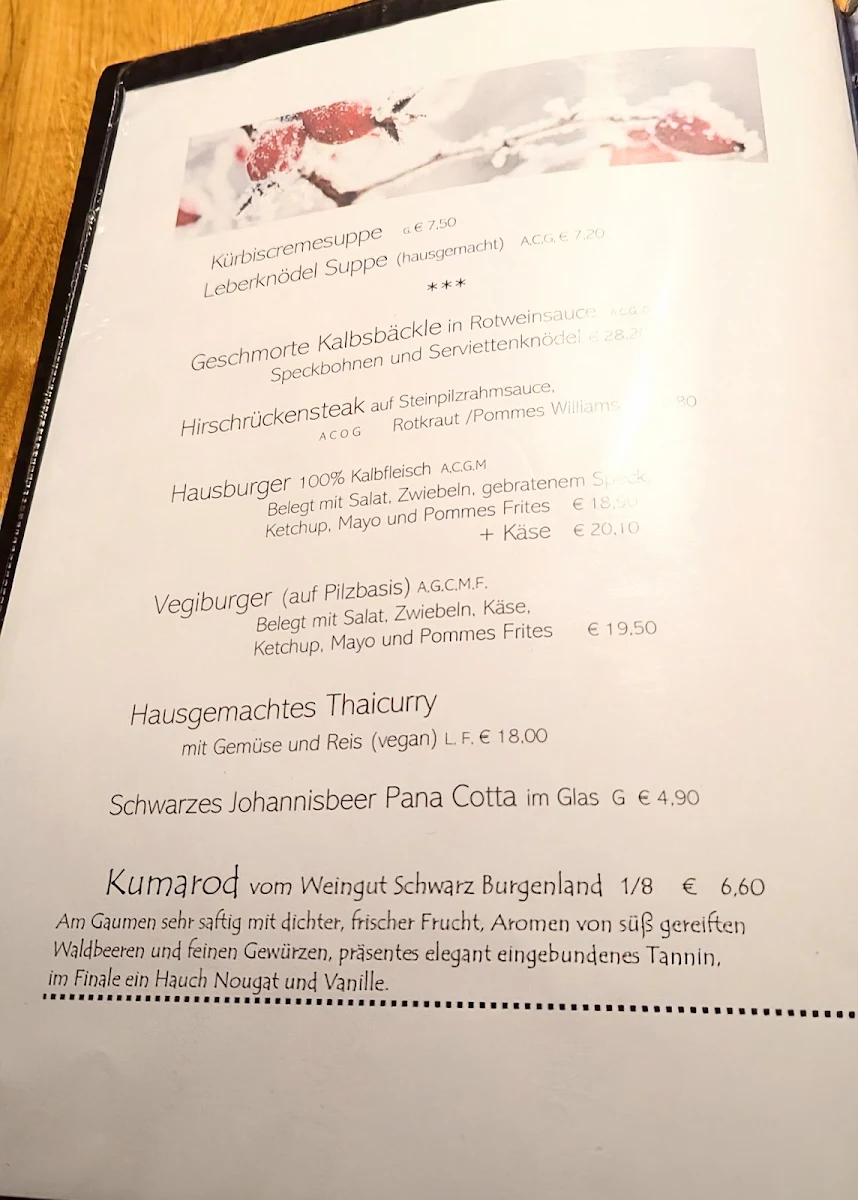 Speisekarte photo 1