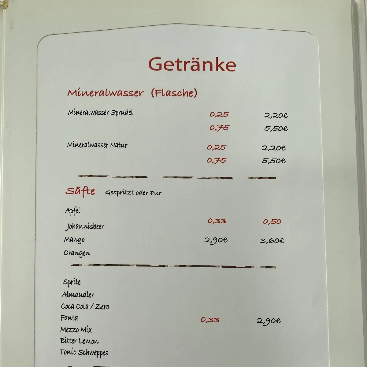 Speisekarte photo 7