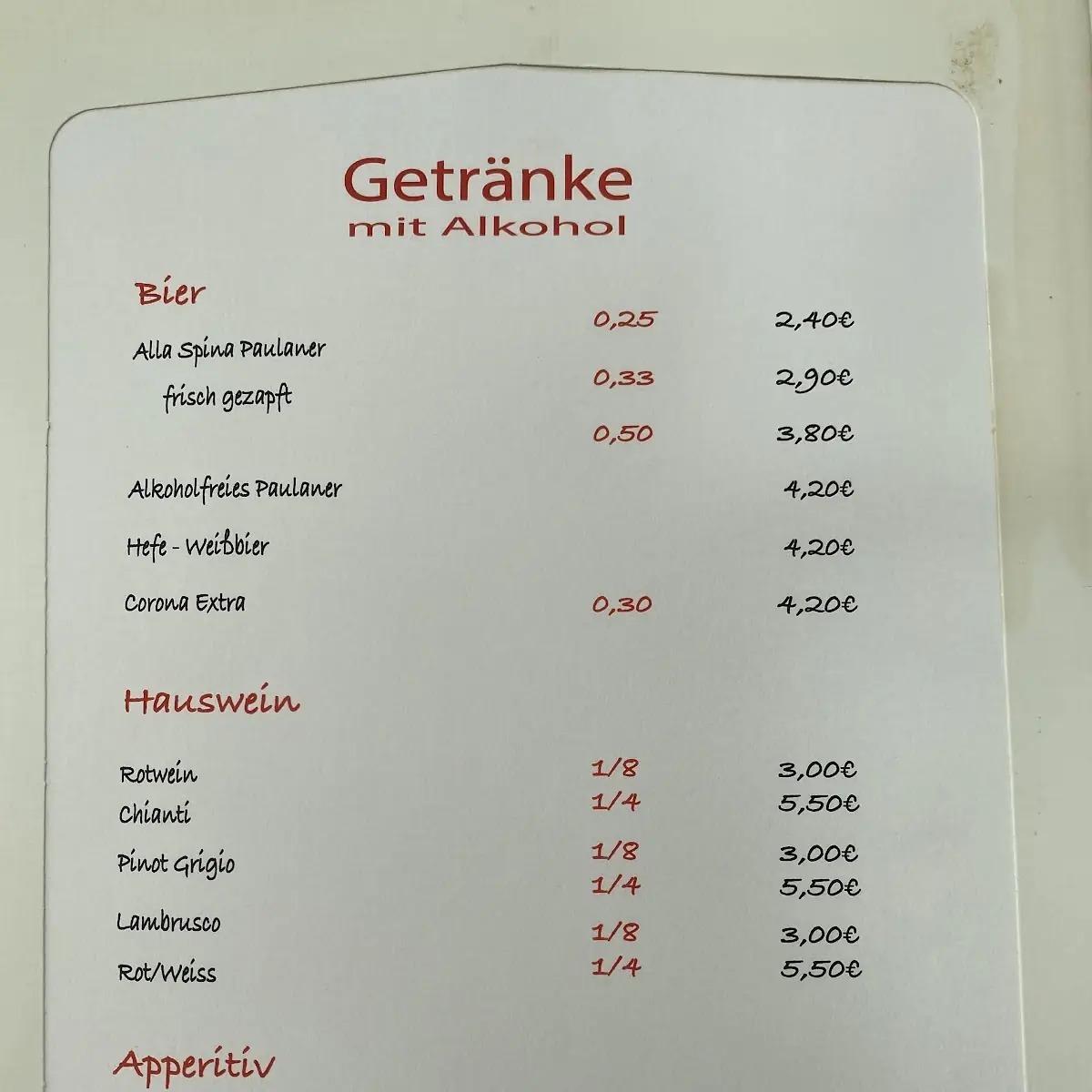 Speisekarte photo 8