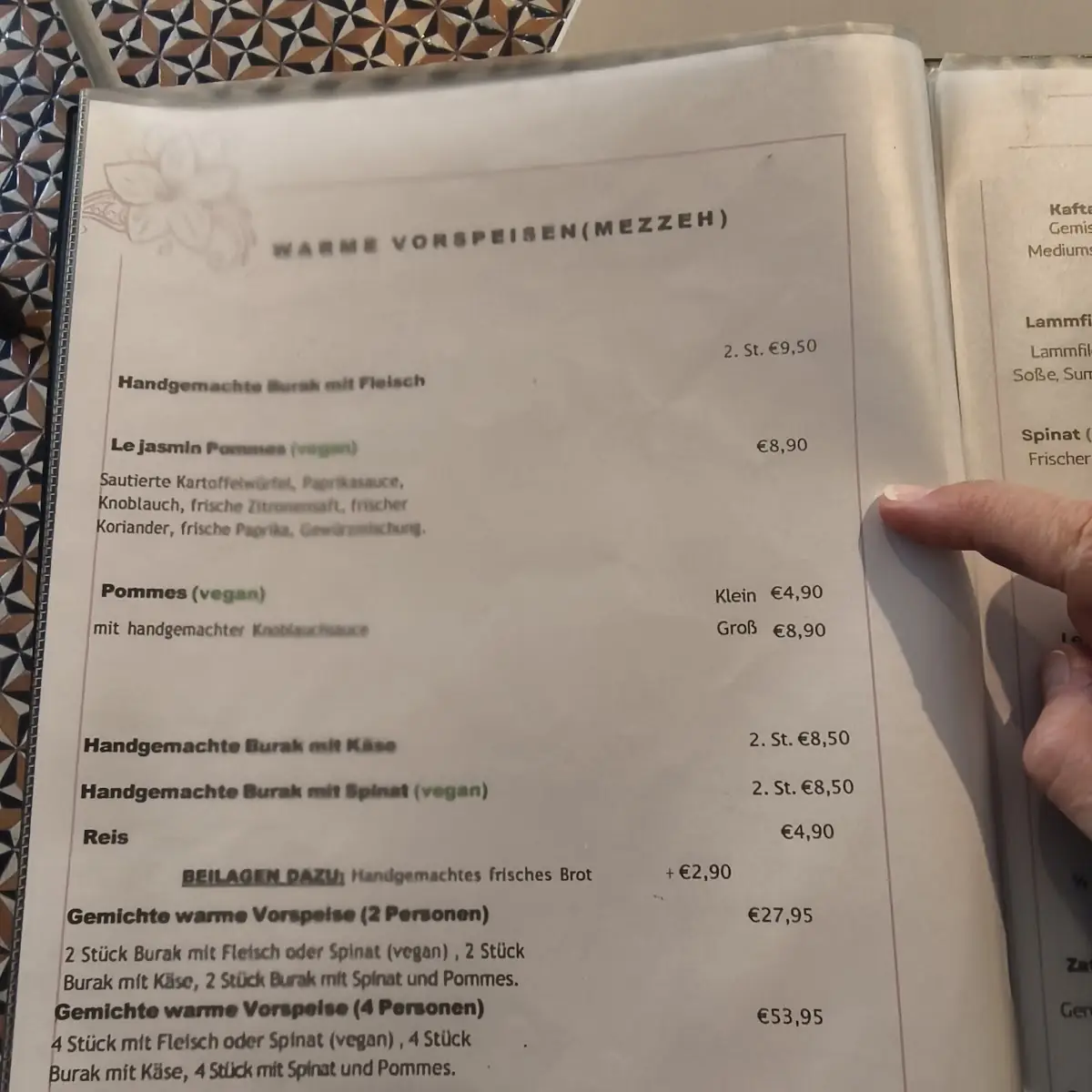 Speisekarte photo 5