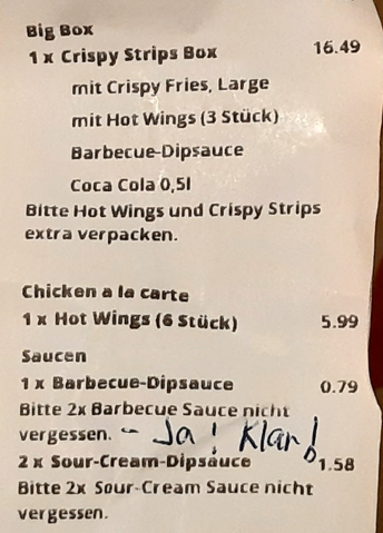Speisekarte photo 2