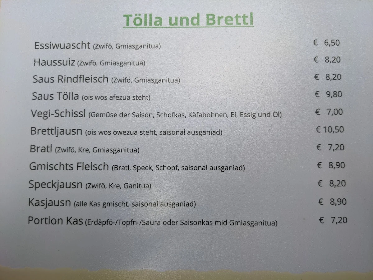 Speisekarte photo 2
