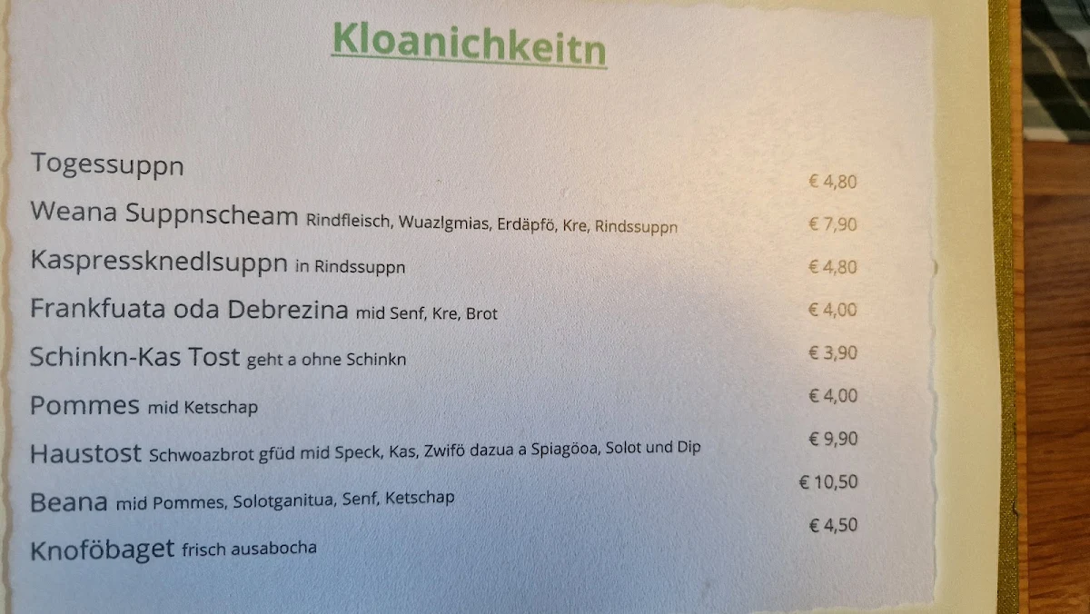 Speisekarte photo 4