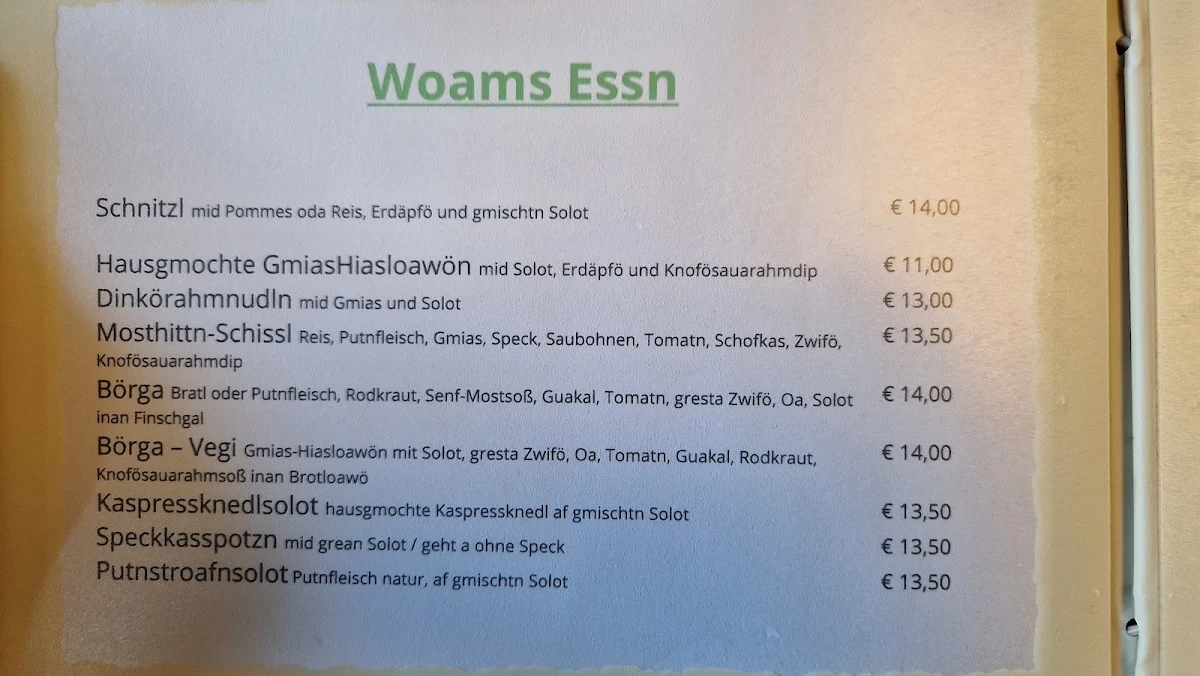 Speisekarte photo 6