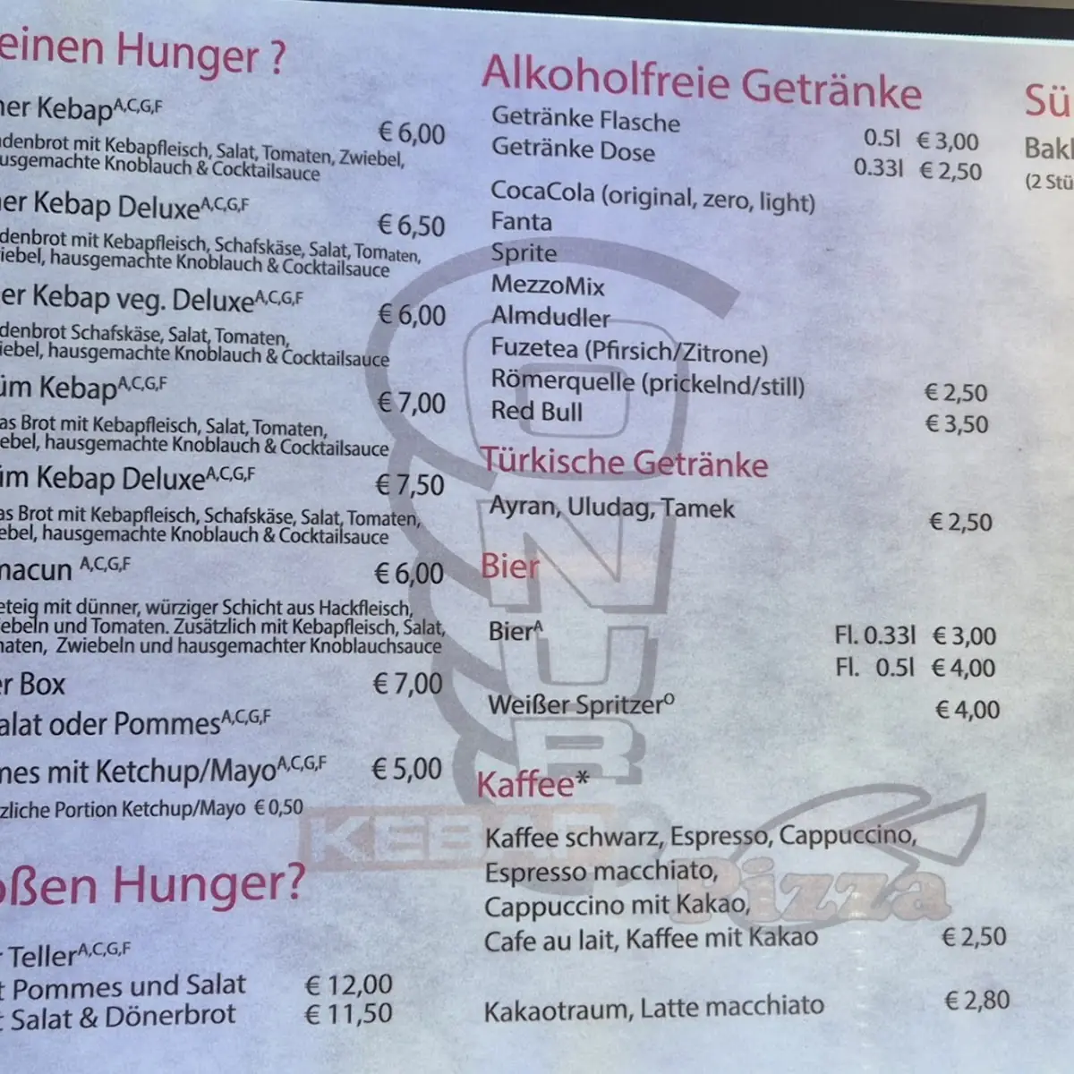 Speisekarte photo 1