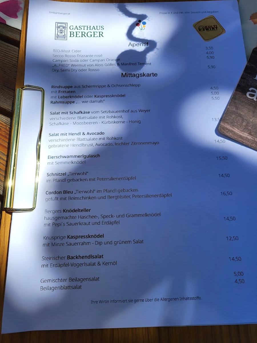 Speisekarte photo 3
