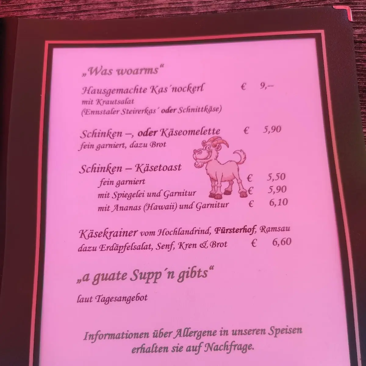 Speisekarte photo 3