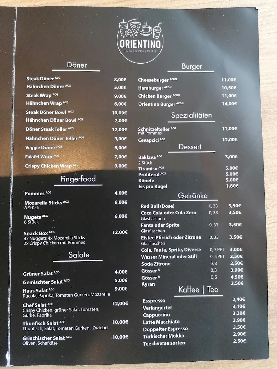 Speisekarte photo 1