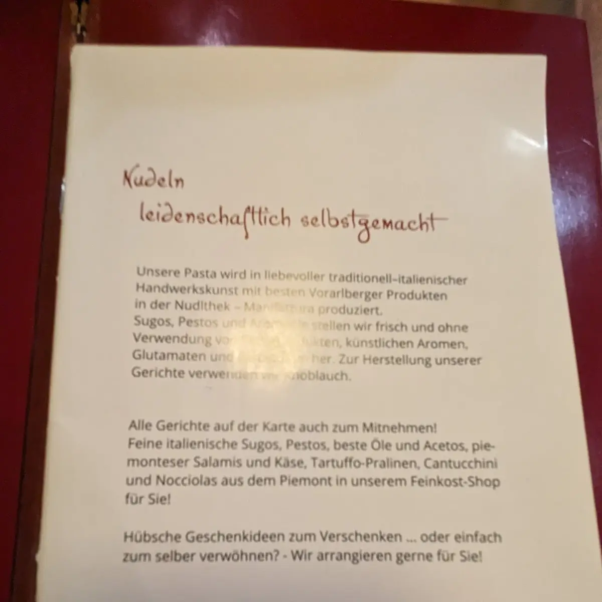 Speisekarte photo 4