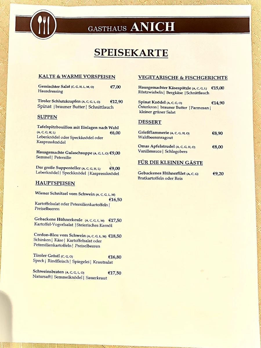 Speisekarte photo 9