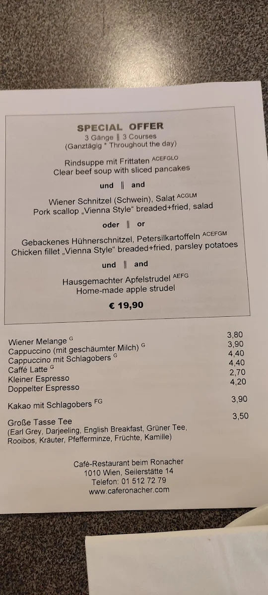 Speisekarte photo 5