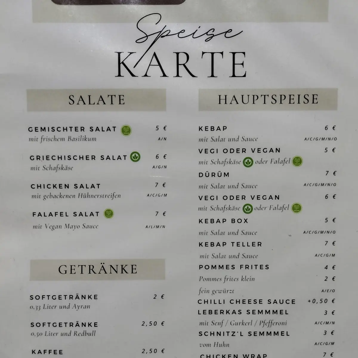 Speisekarte photo 6