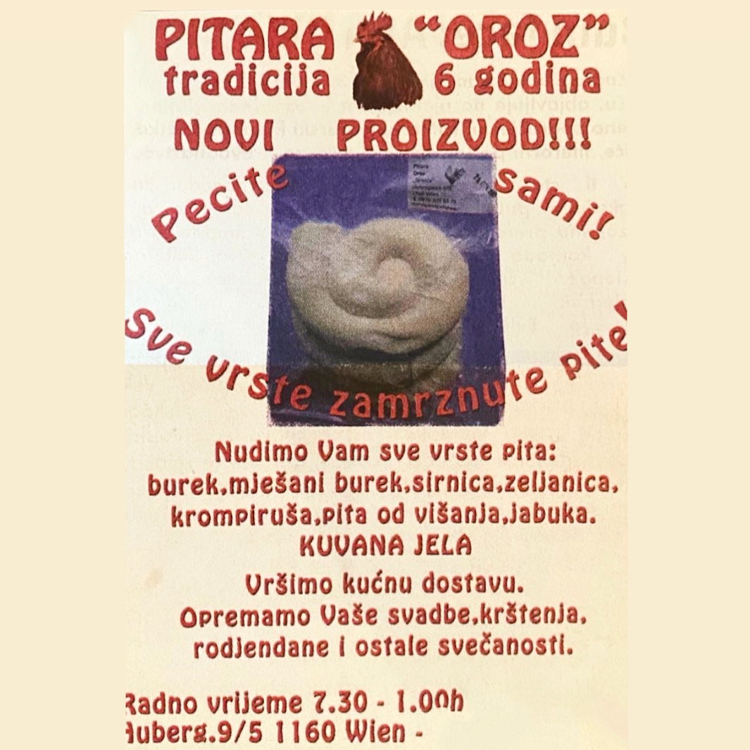 Speisekarte, Pitara Oroz