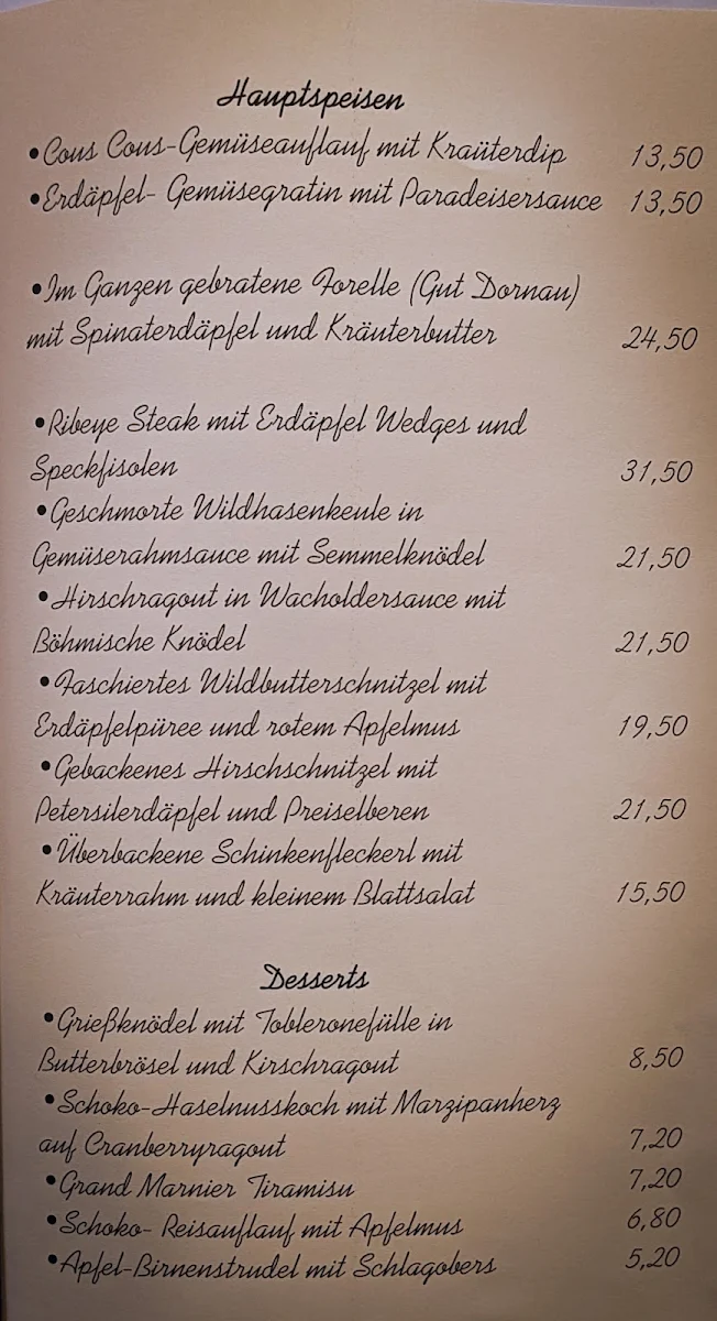 Speisekarte photo 1
