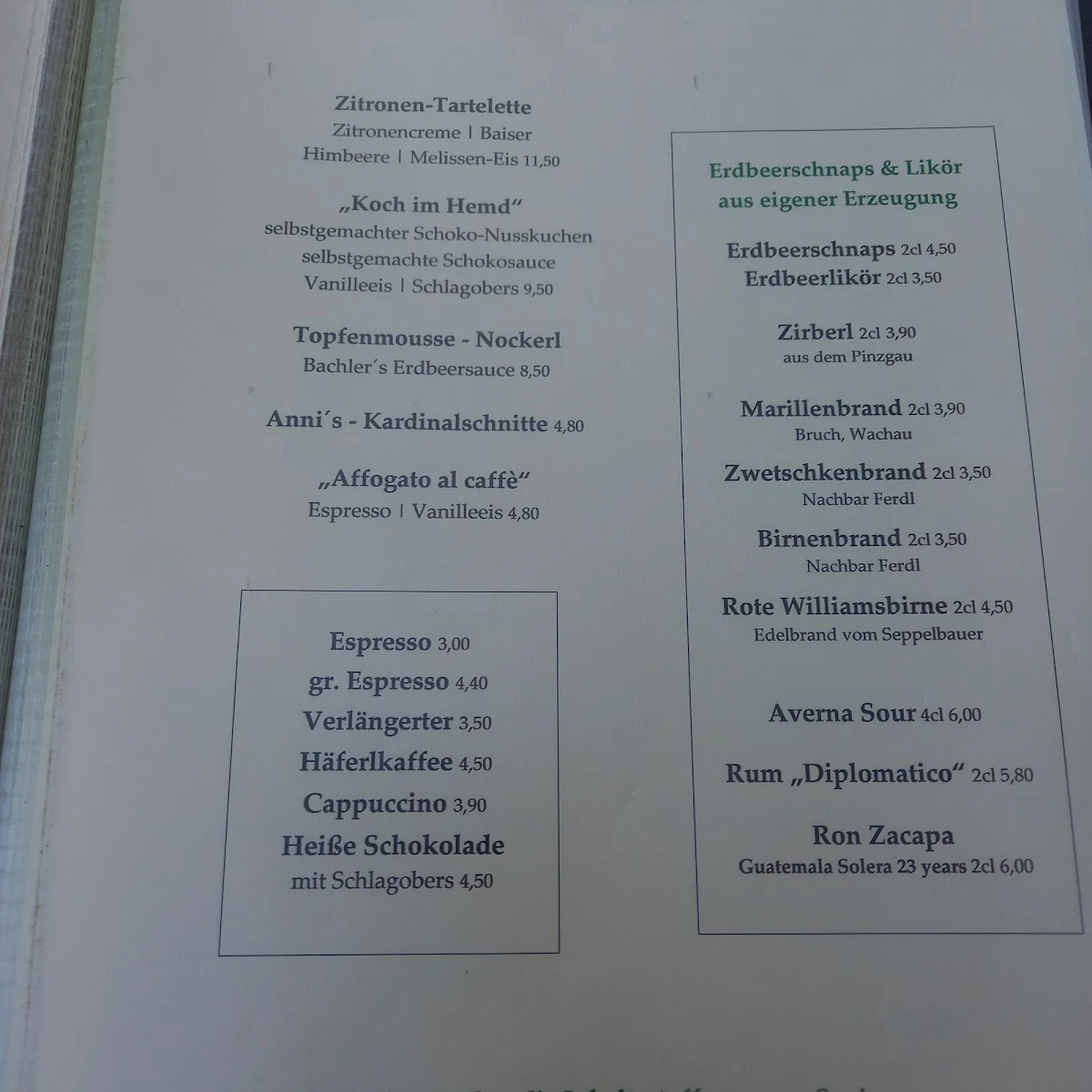 Speisekarte photo 8