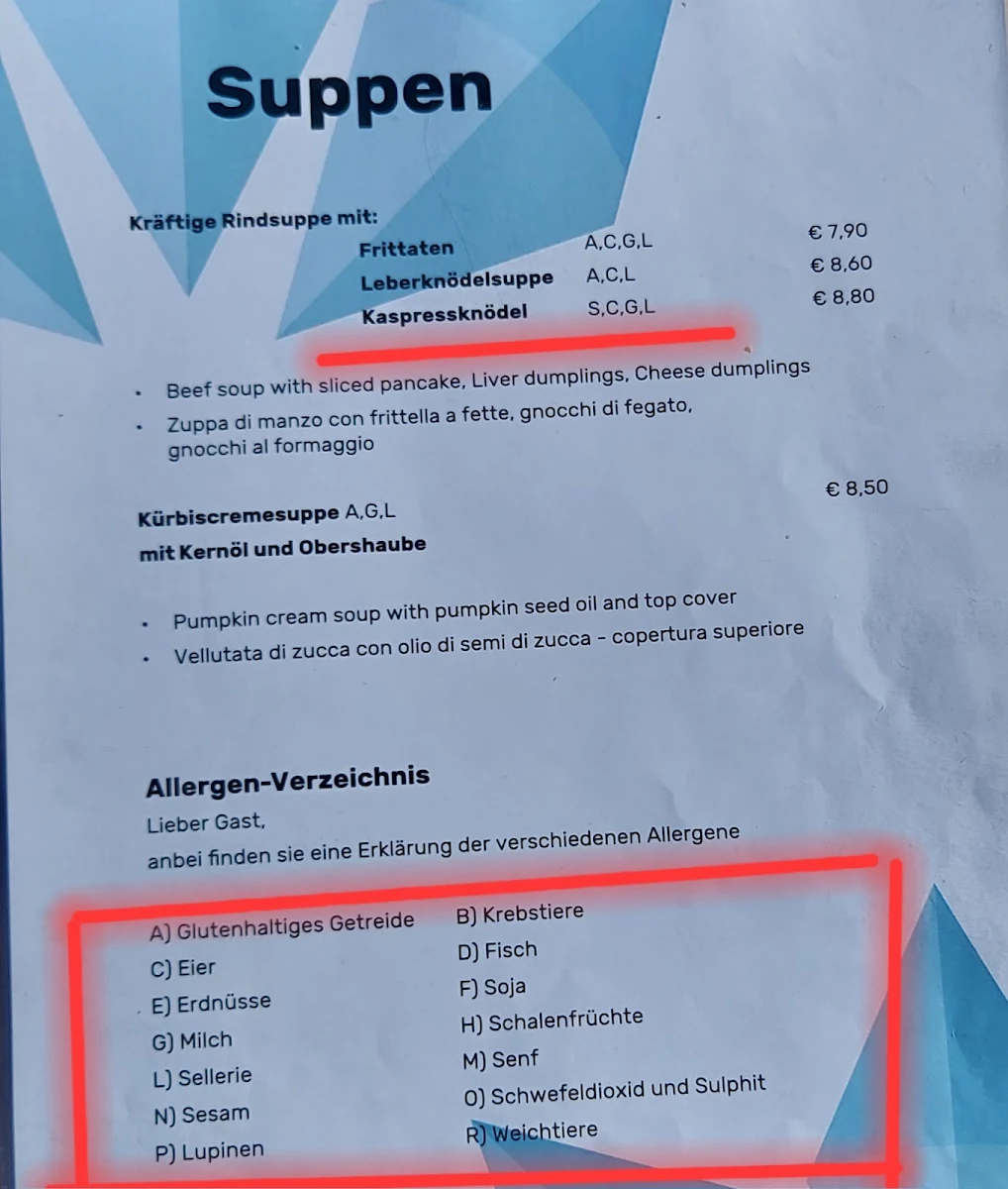 Speisekarte photo 1