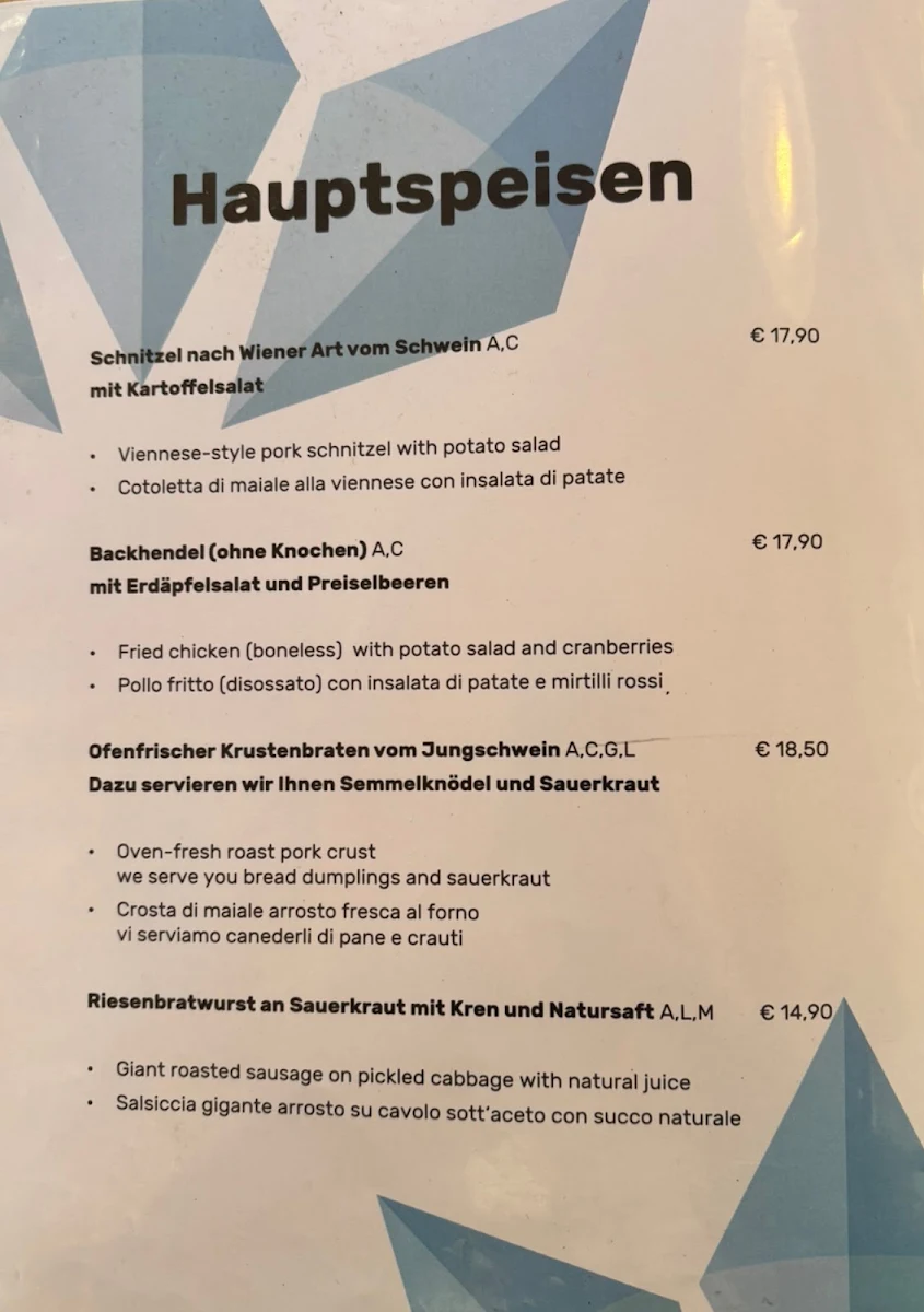 Speisekarte photo 2