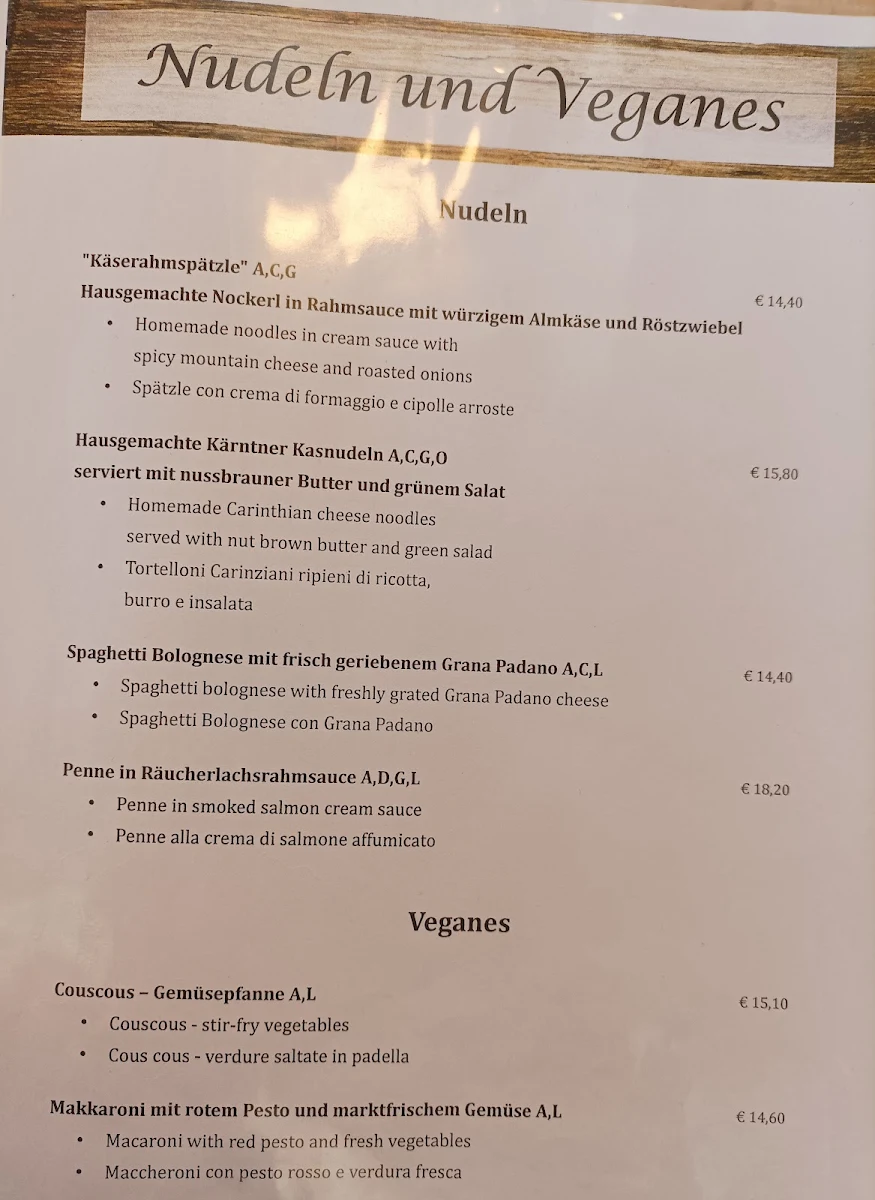 Speisekarte photo 9