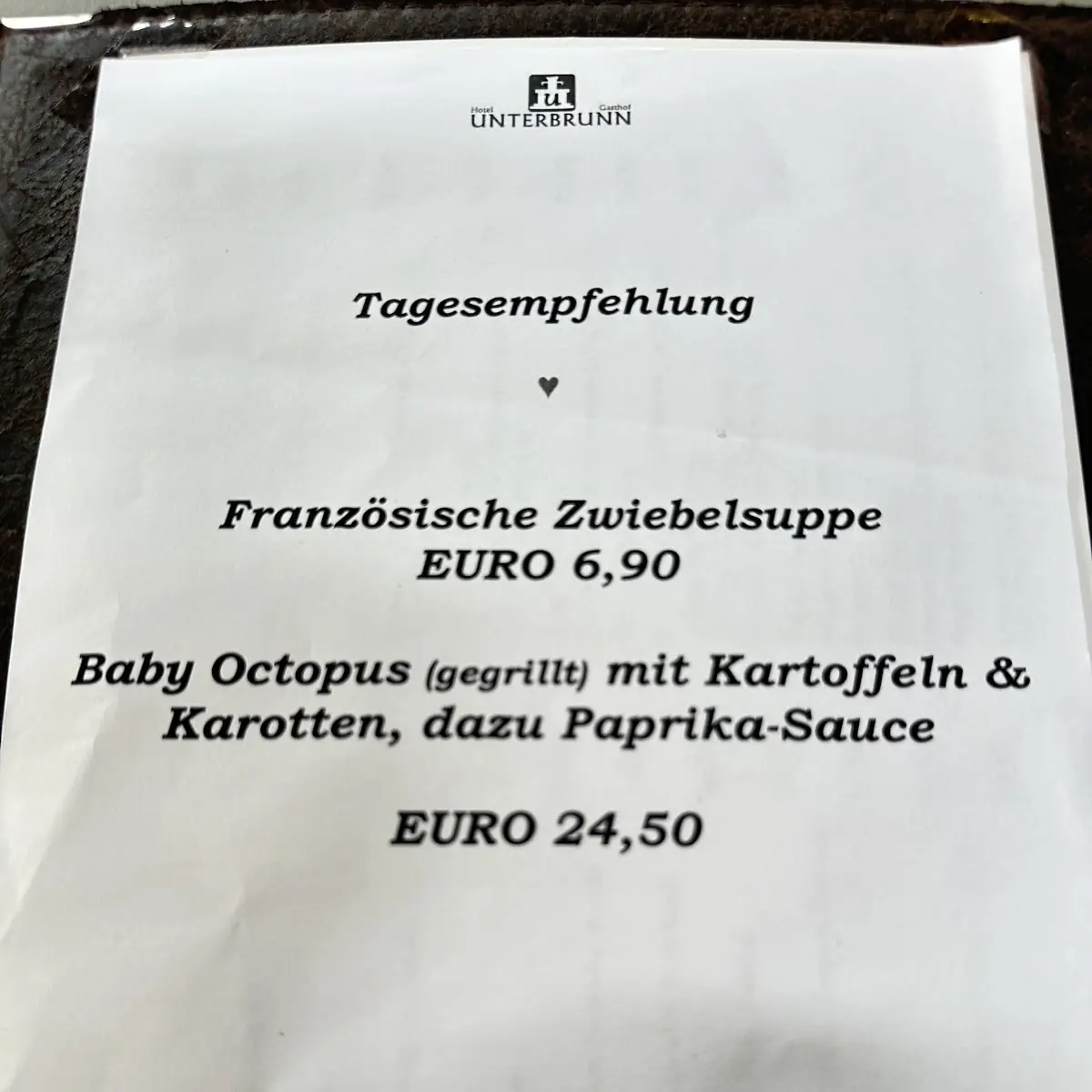 Speisekarte photo 5